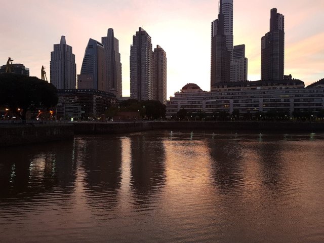 Late Dusk in Puerto Madero