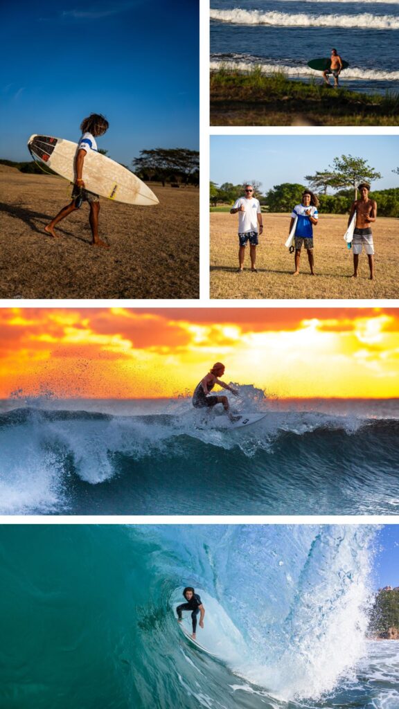 Surfing at Santa Barbara